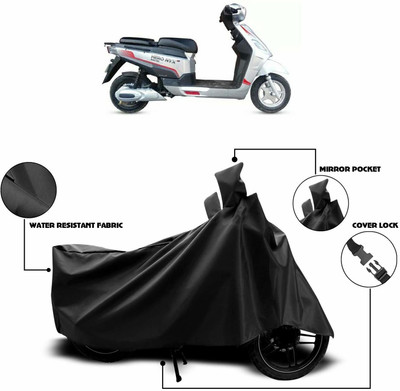 SK AUTO Two Wheeler Cover for Hero(Electric NYX, Black)