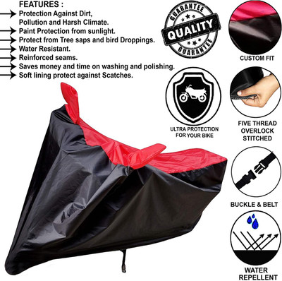 CoverXpert Two Wheeler Cover for Hero(Motocorp Electric Atria, Red, Black)