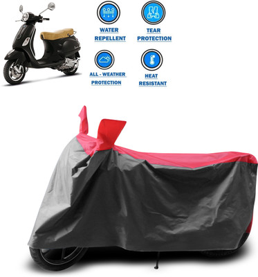 CODOKI Two Wheeler Cover for Piaggio(Vespa LX, Grey)