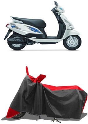 SUGASHRI Waterproof Two Wheeler Cover for Suzuki(Swish 125, Red, Black)