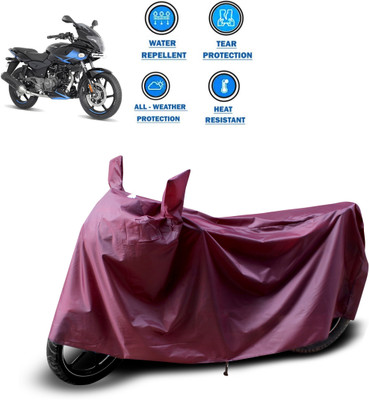 CODOKI Waterproof Two Wheeler Cover for Bajaj(Pulsar 220F, Maroon)
