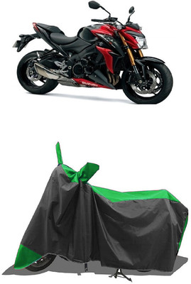 SUGASHRI Waterproof Two Wheeler Cover for Suzuki(GSX-S1000 ABS, Green, Black)