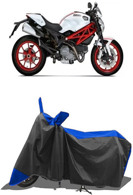 SUGASHRI Waterproof Two Wheeler Cover for Ducati(Monster 796 S2R, Blue, Black)