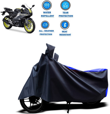GOSHIV-car and bike accessories Two Wheeler Cover for Yamaha(Blue)