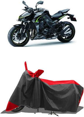 SUGASHRI Waterproof Two Wheeler Cover for Kawasaki(Z1000, Red, Black)