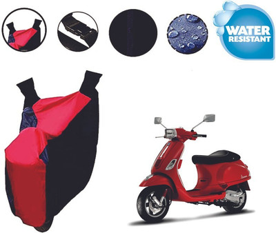 Mdstar Waterproof Two Wheeler Cover for Vespa(Vespa LX 125, Red, Blue)
