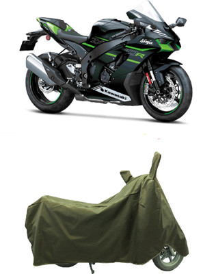 Coxtor Waterproof Two Wheeler Cover for Kawasaki(Ninja ZX-10R BS6, Gold)