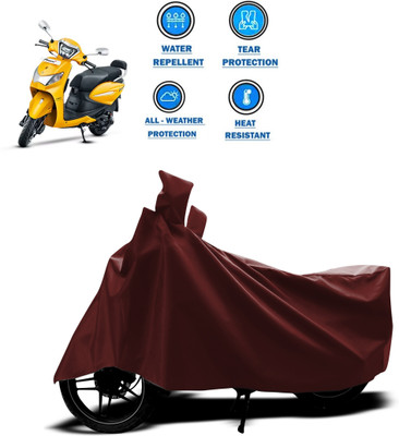PAGORA Waterproof Two Wheeler Cover for Hero(Pleasure, Maroon)