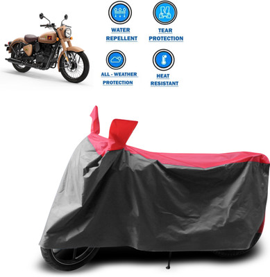 CODOKI Two Wheeler Cover for Royal Enfield(Classic 350 Signals, Grey)