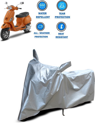CODOKI Two Wheeler Cover for Piaggio(Vespa SXL 125, Silver)