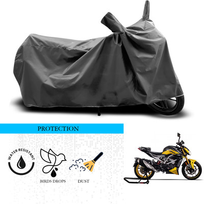 SnehaSales Waterproof Two Wheeler Cover for TVS(Apache RTR 310, Grey)