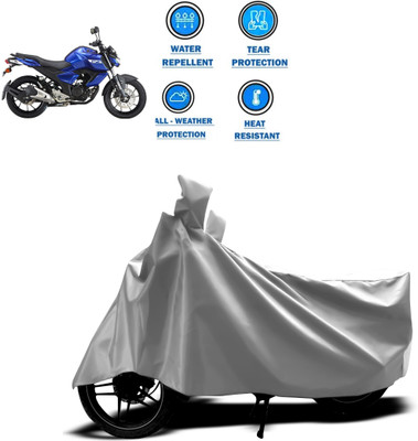 CODOKI Two Wheeler Cover for Yamaha(FZ S V3.0 FI, Silver)