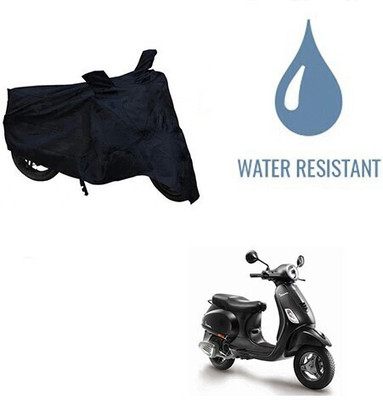 SK AUTO Waterproof Two Wheeler Cover for Piaggio(Vespa, Black)