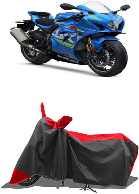 SUGASHRI Waterproof Two Wheeler Cover for Suzuki(GSX R1000, Red, Black)