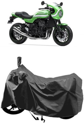 SUGASHRI Waterproof Two Wheeler Cover for Kawasaki(Z900 RS Cafe Racer BS6, Grey)