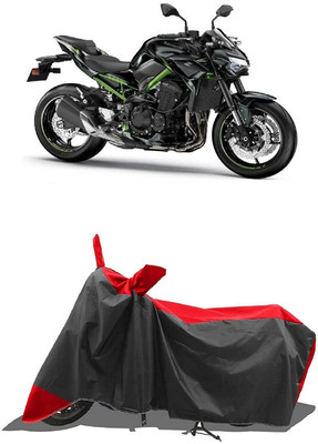 SUGASHRI Waterproof Two Wheeler Cover for Kawasaki(Z900, Red, Black)