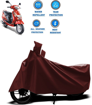 CODOKI Waterproof Two Wheeler Cover for Mahindra(Duro DZ, Maroon)