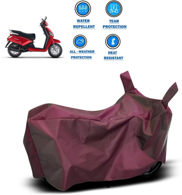 CODOKI Waterproof Two Wheeler Cover for Mahindra(Gusto, Maroon)