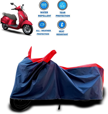 PAGORA Two Wheeler Cover for Bajaj(Chetak, Red)