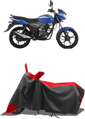 SUGASHRI Waterproof Two Wheeler Cover for Bajaj(Discover 110, Red, Black)