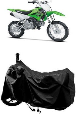 SUGASHRI Waterproof Two Wheeler Cover for Kawasaki(KLX 110, Black)