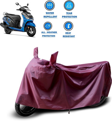 PAGORA Waterproof Two Wheeler Cover for Yamaha(Alpha, Maroon)