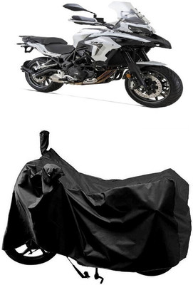 SUGASHRI Waterproof Two Wheeler Cover for Benelli(TRK 502, Black)