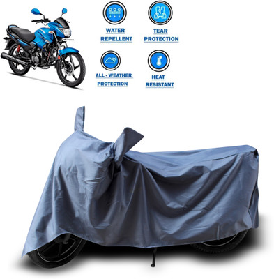 PAGORA Two Wheeler Cover for Hero(Glamour FI, Grey)
