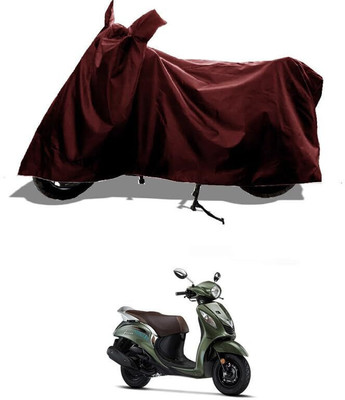 SK AUTO Two Wheeler Cover for Yamaha(Fascino, Maroon)