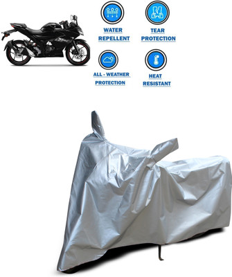 CODOKI Two Wheeler Cover for Suzuki(Gixxer SF 150, Silver)