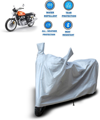 CODOKI Two Wheeler Cover for Royal Enfield(Interceptor 650, Silver)