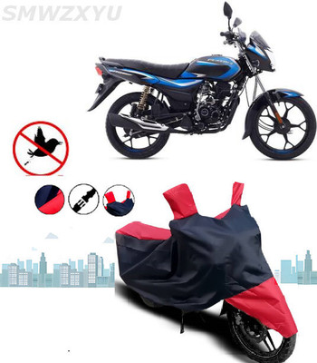 SK AUTO Waterproof Two Wheeler Cover for Bajaj(Platina, Red, Black)