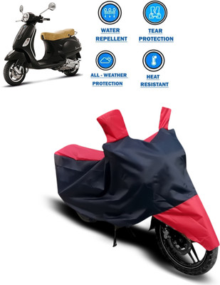 CODOKI Two Wheeler Cover for Piaggio(Vespa LX, Red)