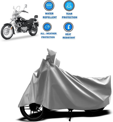 CODOKI Two Wheeler Cover for Bajaj(Avenger 220 Cruise, Silver)