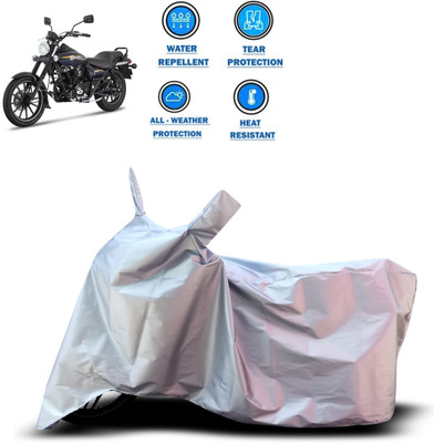 GOSHIV-car and bike accessories Two Wheeler Cover for Bajaj(Avenger 150 Street, Silver)