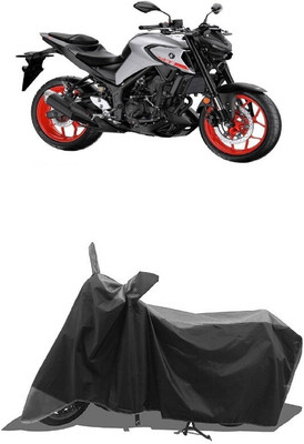 SUGASHRI Waterproof Two Wheeler Cover for Yamaha(MT-03, Grey, Black)