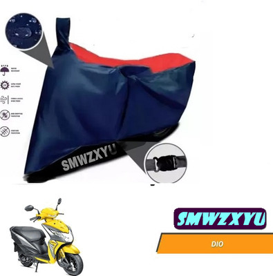 smwzxyu Waterproof Two Wheeler Cover for Honda(Red, Blue)