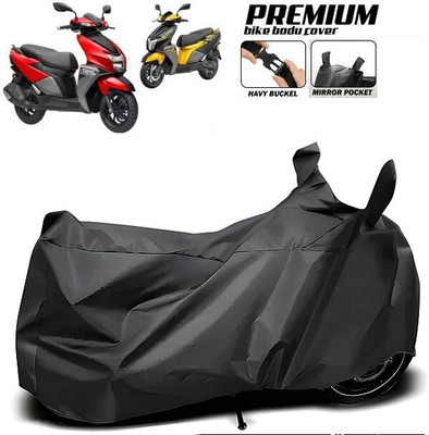 SK AUTO Waterproof Two Wheeler Cover for TVS(Black)