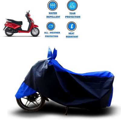 CODOKI Two Wheeler Cover for Mahindra(Gusto, Blue)