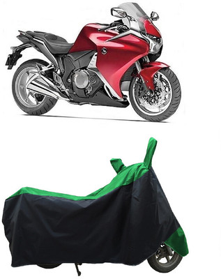 Coxtor Waterproof Two Wheeler Cover for Honda(VFR 1200F, Green)