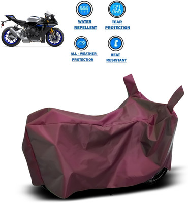 CODOKI Waterproof Two Wheeler Cover for Yamaha(YZF R1M, Maroon)