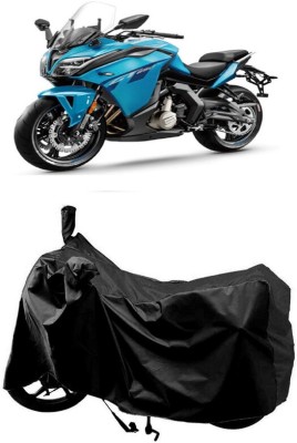 SUGASHRI Waterproof Two Wheeler Cover for CFMoto(650GT BS6, Black)