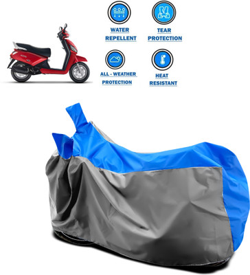 CODOKI Two Wheeler Cover for Mahindra(Gusto, Grey)