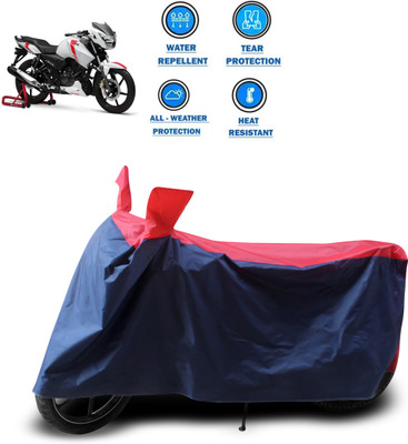 PAGORA Two Wheeler Cover for TVS(Apache RTR 160, Red)
