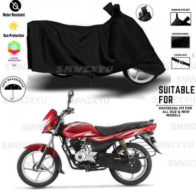 smwzxyu Waterproof Two Wheeler Cover for Bajaj(Black)