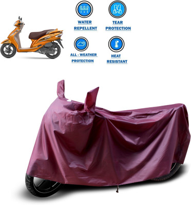 CODOKI Waterproof Two Wheeler Cover for TVS(Wego, Maroon)