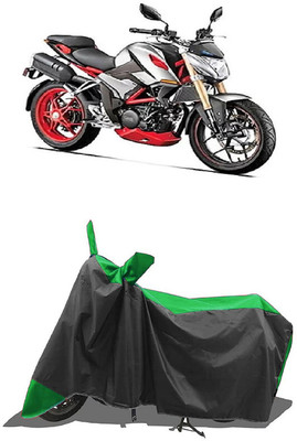 SUGASHRI Waterproof Two Wheeler Cover for Hero(XF3R BS6, Green, Black)