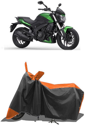 SUGASHRI Waterproof Two Wheeler Cover for Bajaj(Dominar, Orange, Black)