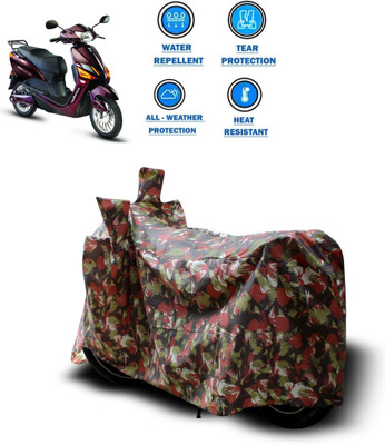 CODOKI Two Wheeler Cover for Hero(Electric Optima Plus, Red)