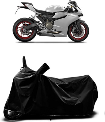 Mdstar Waterproof Two Wheeler Cover for Ducati(899 Panigale, Black)